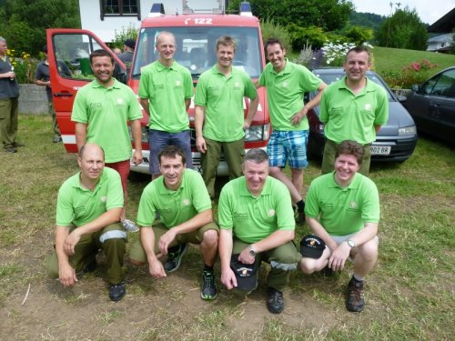 <p>Bewerbsgruppe Reith V beim Bezirksbewerb in Niederndorf</p>